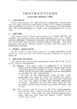 Universal Meter 85A; Taylor Electrical (ID = 3039910) Ausrüstung