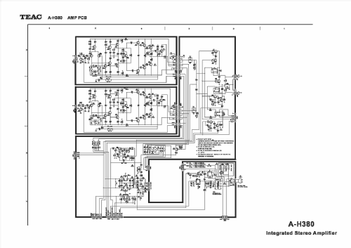 Stereo Integrated Amplifier A-H380; TEAC; Tokyo (ID = 2806802) Ampl/Mixer