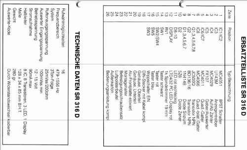 SR-316D; Team Electronic GmbH (ID = 988067) Ciudadana