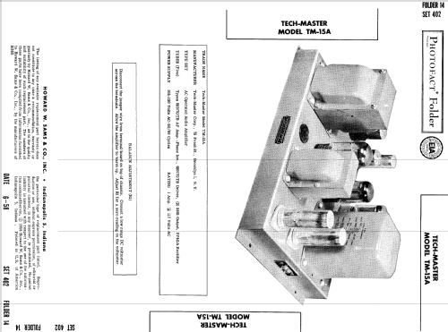 TM-15A ; Tech-Master Products (ID = 824669) Ampl/Mixer