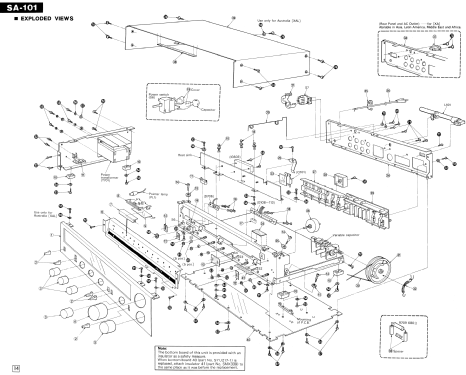 FM/AM Stereo Receiver SA-101; Technics brand (ID = 2068546) Radio