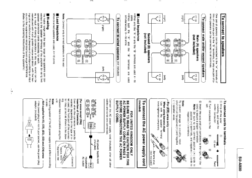 Integrated Stereo Amplifier SU-A800; Technics brand (ID = 2539662) Verst/Mix