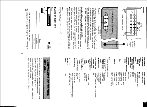 Stereo Cassette Deck RS-B13; Technics brand (ID = 1998617) R-Player