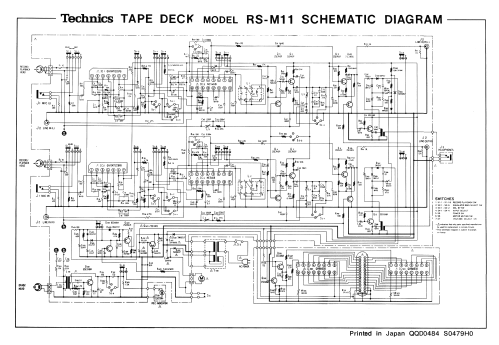 Stereo Cassette Deck RS-M11; Technics brand (ID = 2537367) R-Player