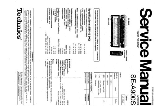 Stereo Control Amplifier SU-C800U; Technics brand (ID = 2223928) Ampl/Mixer