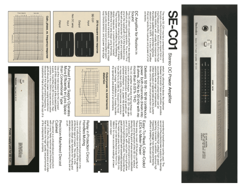 Stereo DC Power Amplifier SE-C01; Technics brand (ID = 2087744) Ampl/Mixer