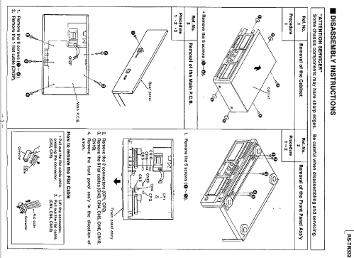 Stereo Double Cassette Deck RS-TR333; Technics brand (ID = 1029807) Ton-Bild