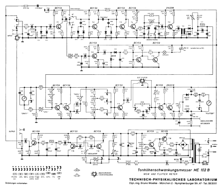 Tonhöhen-Schwankungsmesser ME102B; Technisch (ID = 2234663) Equipment