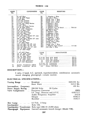 1152; Tecnico Electronics (ID = 2902051) Radio