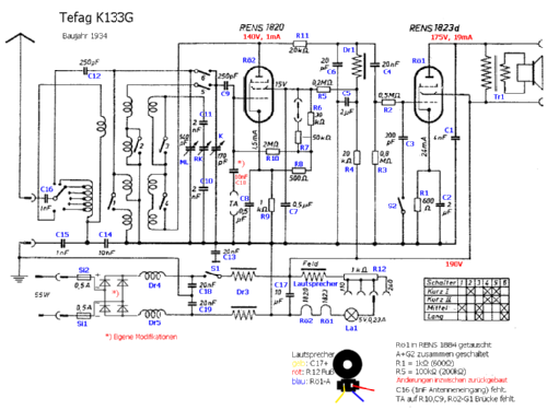 K133G; Tefag; Telephon (ID = 1356859) Radio