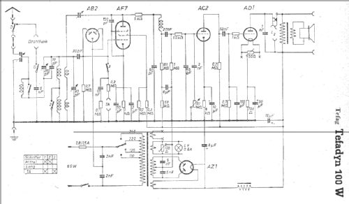 Tefadyn 100W; Tefag; Telephon (ID = 7139) Radio