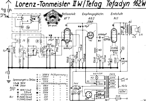 Tefadyn 162W; Tefag; Telephon (ID = 1100362) Radio