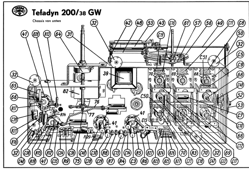 Tefadyn 200 38GW; Tefag; Telephon (ID = 45711) Radio