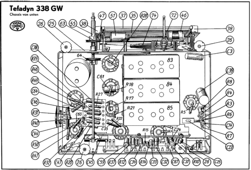 Tefadyn 338GW; Tefag; Telephon (ID = 45428) Radio