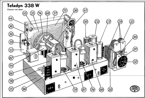 Tefadyn 338W; Tefag; Telephon (ID = 45344) Radio