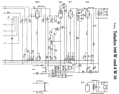 Tefadyn 340W/II; Tefag; Telephon (ID = 297174) Radio