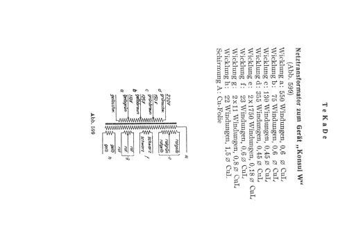 Konsul I W ; TeKaDe TKD, (ID = 371109) Radio