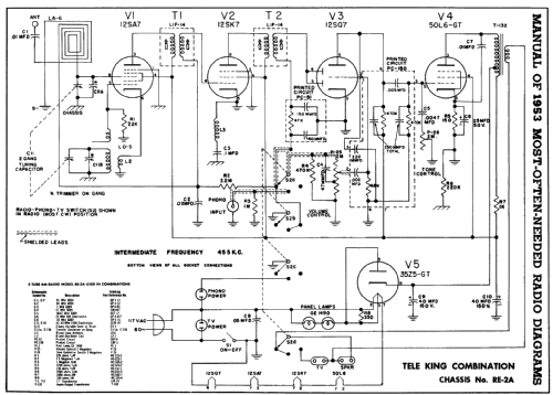 Ch= RE-2A; Tele King (ID = 166751) Radio