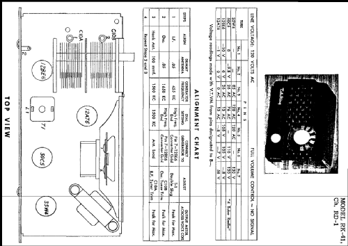 RK-41 Ch= RD-1; Tele King (ID = 219255) Radio