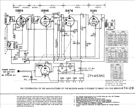 135 Ch= H; Tele-Tone Radio Corp (ID = 629793) Radio