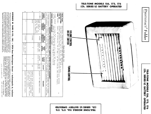 156 Ch= U; Tele-Tone Radio Corp (ID = 957640) Radio