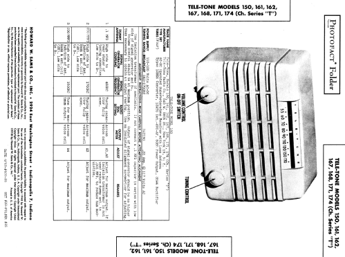 161 Ch= T; Tele-Tone Radio Corp (ID = 968744) Radio