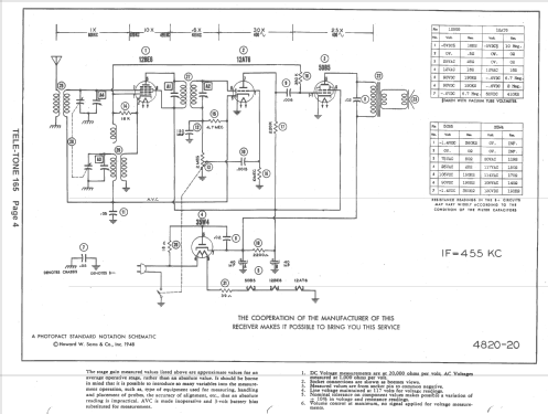 165 Ch= AG; Tele-Tone Radio Corp (ID = 1431242) Radio