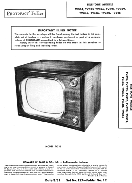 TV329 Ch= TAP; Tele-Tone Radio Corp (ID = 2888276) Televisión