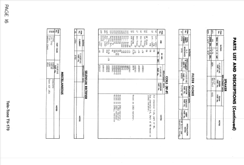 TV-170 ; Tele-Tone Radio Corp (ID = 1568135) Television