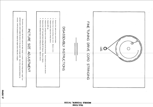 TV-208TR ; Tele-Tone Radio Corp (ID = 580036) Télévision