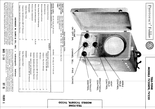 TV-220 Ch= TR; Tele-Tone Radio Corp (ID = 580039) Television