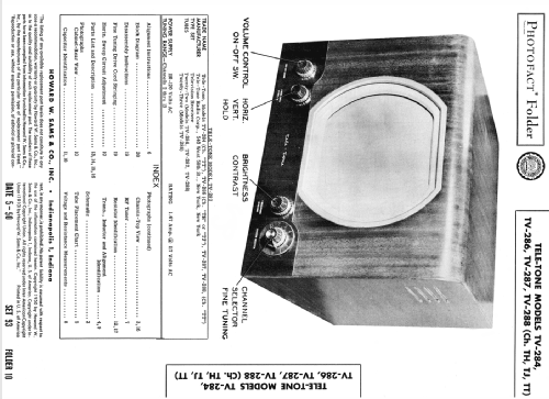 TV-286 ; Tele-Tone Radio Corp (ID = 1597604) Television