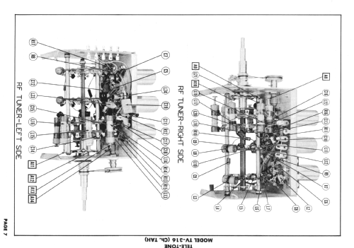 TV-316 Ch= TAH; Tele-Tone Radio Corp (ID = 2057966) Televisore