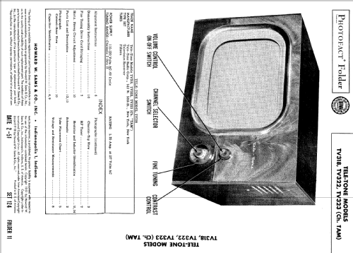 TV-322 Ch= TAM; Tele-Tone Radio Corp (ID = 499076) Television