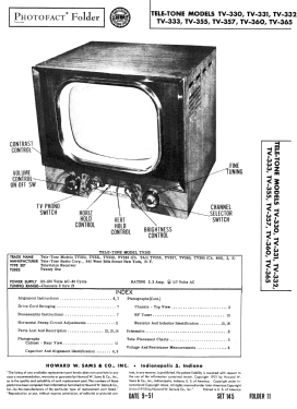 TV-330 ; Tele-Tone Radio Corp (ID = 2957685) Televisión