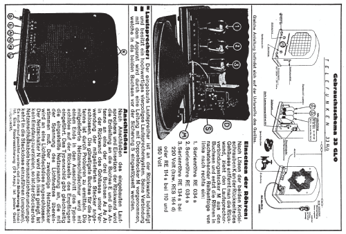 33GL/O; Telefunken (ID = 2136282) Radio