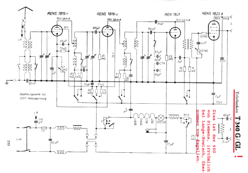 340GL ; Telefunken (ID = 1247274) Radio