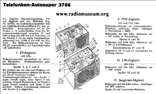 3766-12 ; Telefunken (ID = 37602) Car Radio