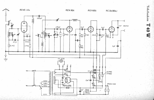 40W ; Telefunken (ID = 7645) Radio