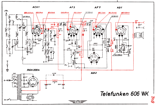 606WK ; Telefunken (ID = 3021233) Radio