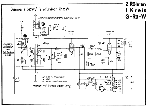 612W ; Telefunken (ID = 43263) Radio