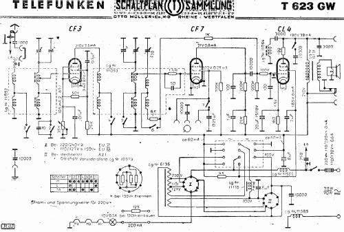 623GW ; Telefunken (ID = 2861130) Radio