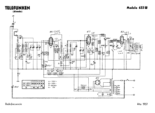 633W ; Telefunken (ID = 3155036) Radio