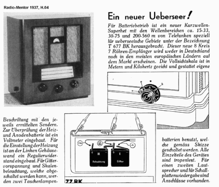 677BK ; Telefunken (ID = 2141192) Radio