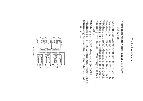 813W ; Telefunken (ID = 371116) Radio