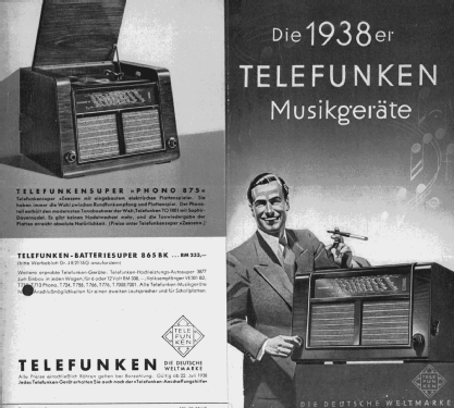 865BK ; Telefunken (ID = 2085881) Radio