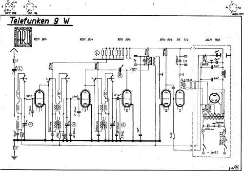 9W ; Telefunken (ID = 3045543) Radio