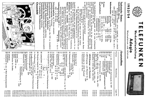 Adagio Allstrom Super 53 GW; Telefunken (ID = 543684) Radio