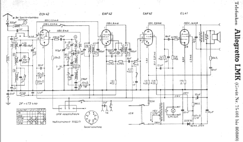 Allegretto LMK; Telefunken (ID = 7463) Radio