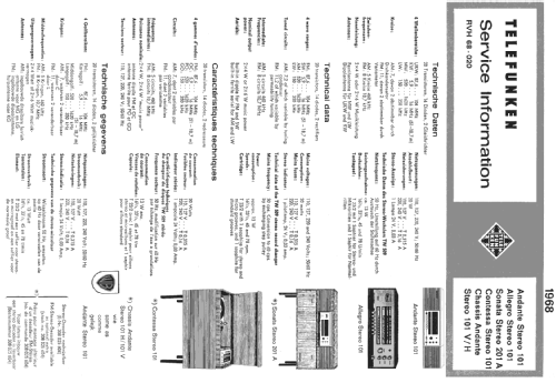 Allegro Stereo 101; Telefunken (ID = 465736) Radio